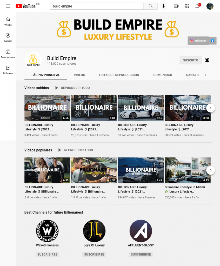 ganar dinero utilizando videos millonarios de build empire