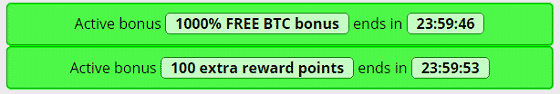 Bonus activados en FreeBitcoin