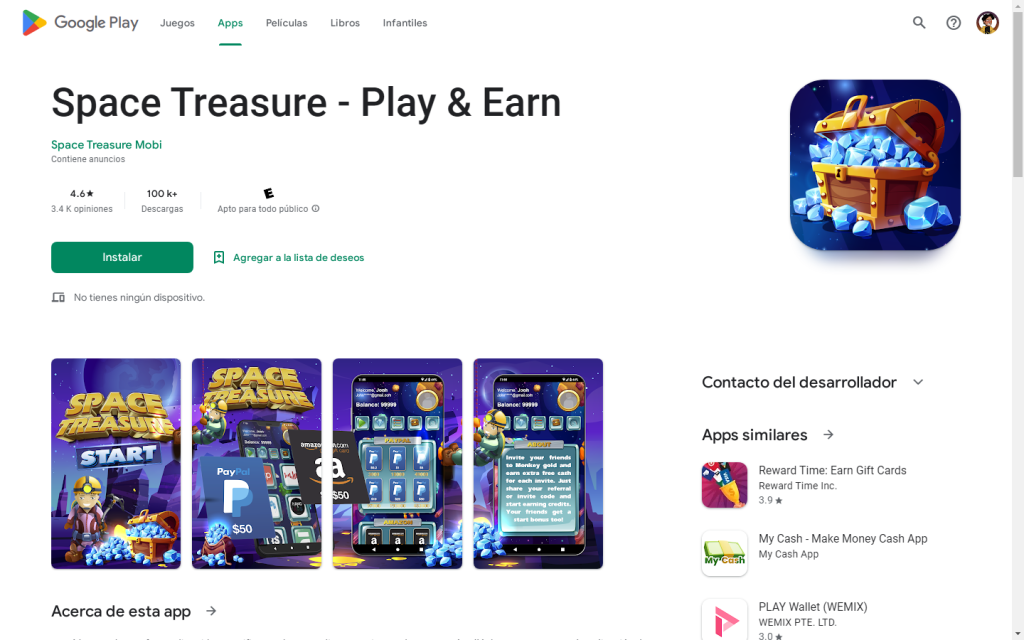 space treasure app review